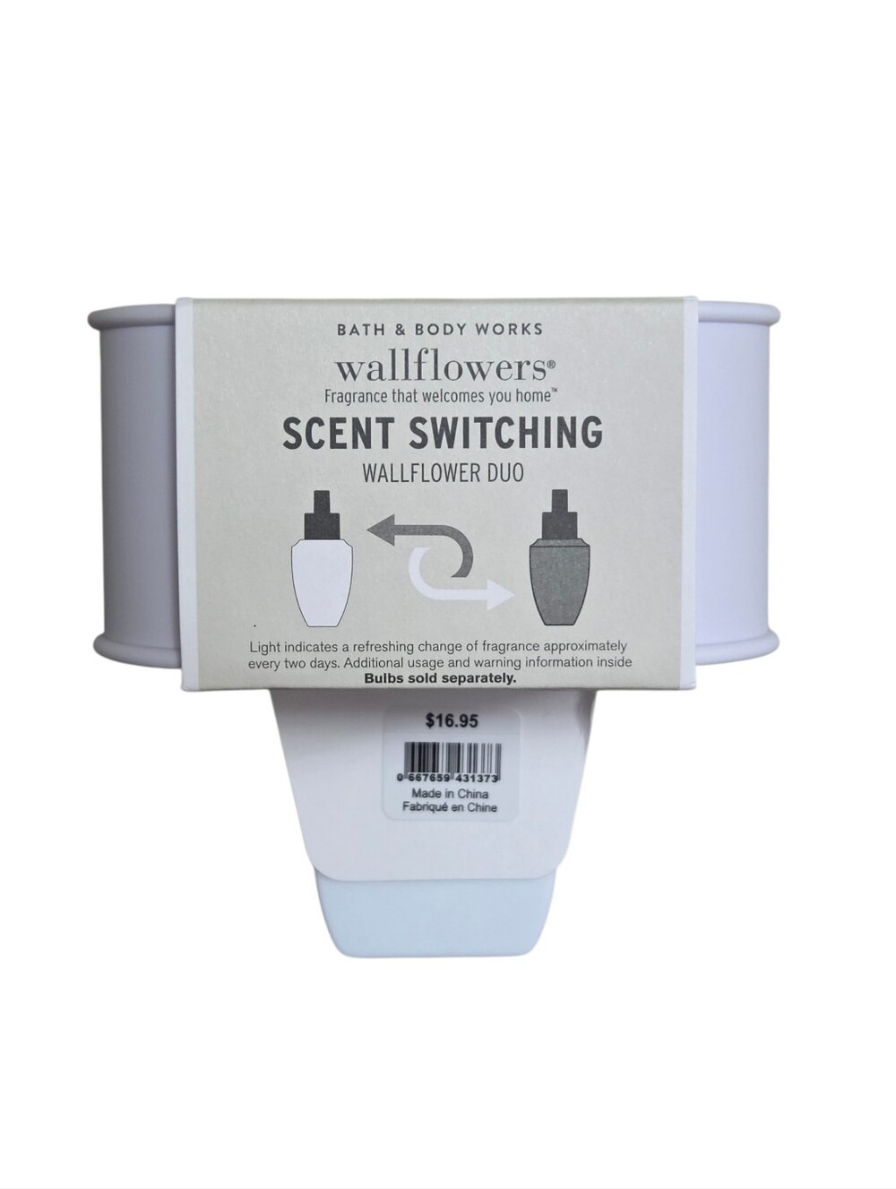 Bath & Body Works SCENT SWITCHING Wallflower DUO Plug NEW White